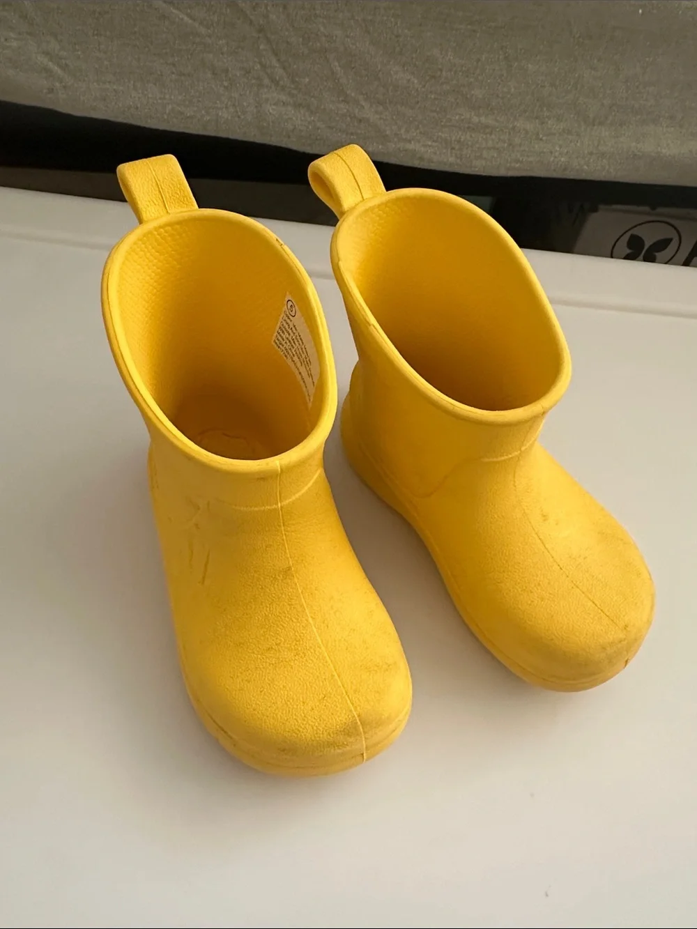 Cat & Jack Bright Yellow Kids Rain Boots